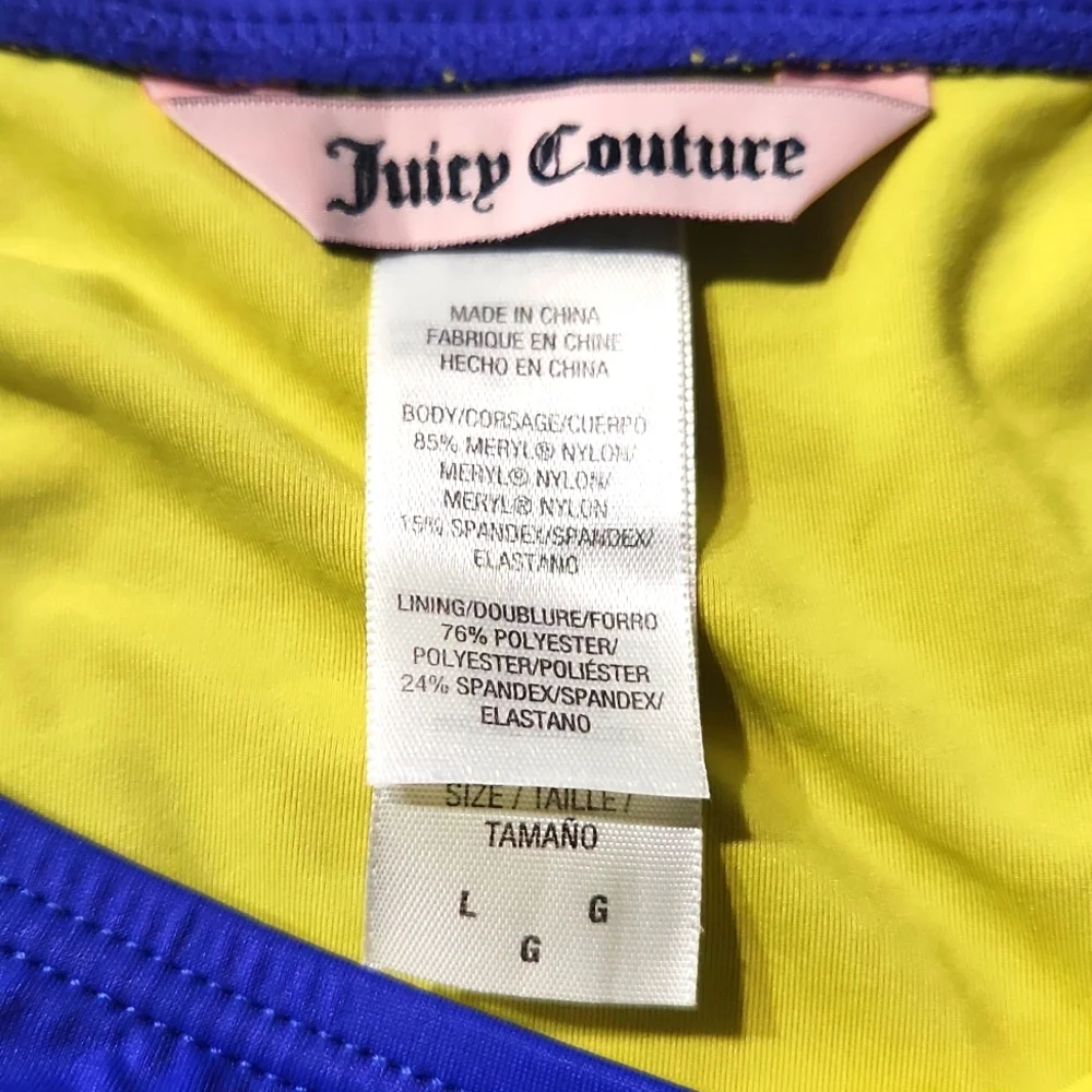 Juicy Couture Beach Royalty Blue Bikini Bottom Large